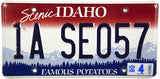 A classic 2008 Idaho passenger car license plate for sale by Brandywine General Store in lightly used excellent condition