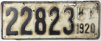 An antique 1920 Kentucky passenger car license plate for sale by Brandywine General Store