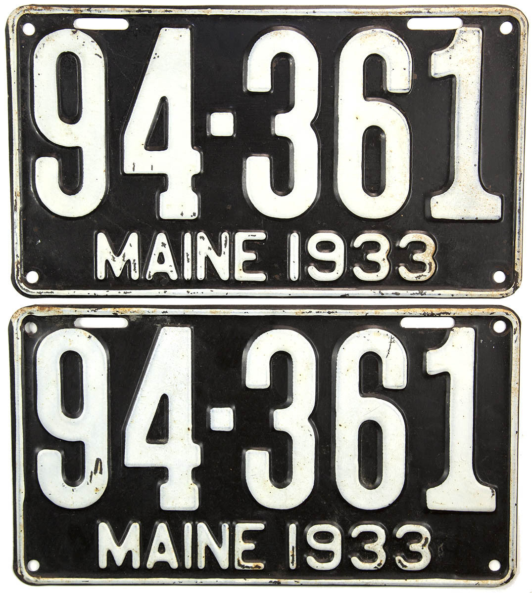 1933 Maine License Plate