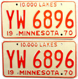 1970 Minnesota Truck License Plates