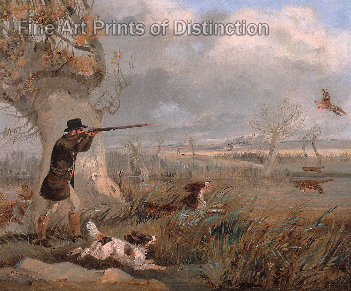 Art Print of Duck Shooting painting by Henry Thomas Alken