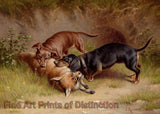 Art Print of Hunting painting by Carl Reichert