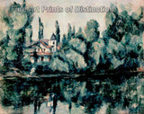 Art Print of Banks of the Marne by French Impressionist Paul Cezanne