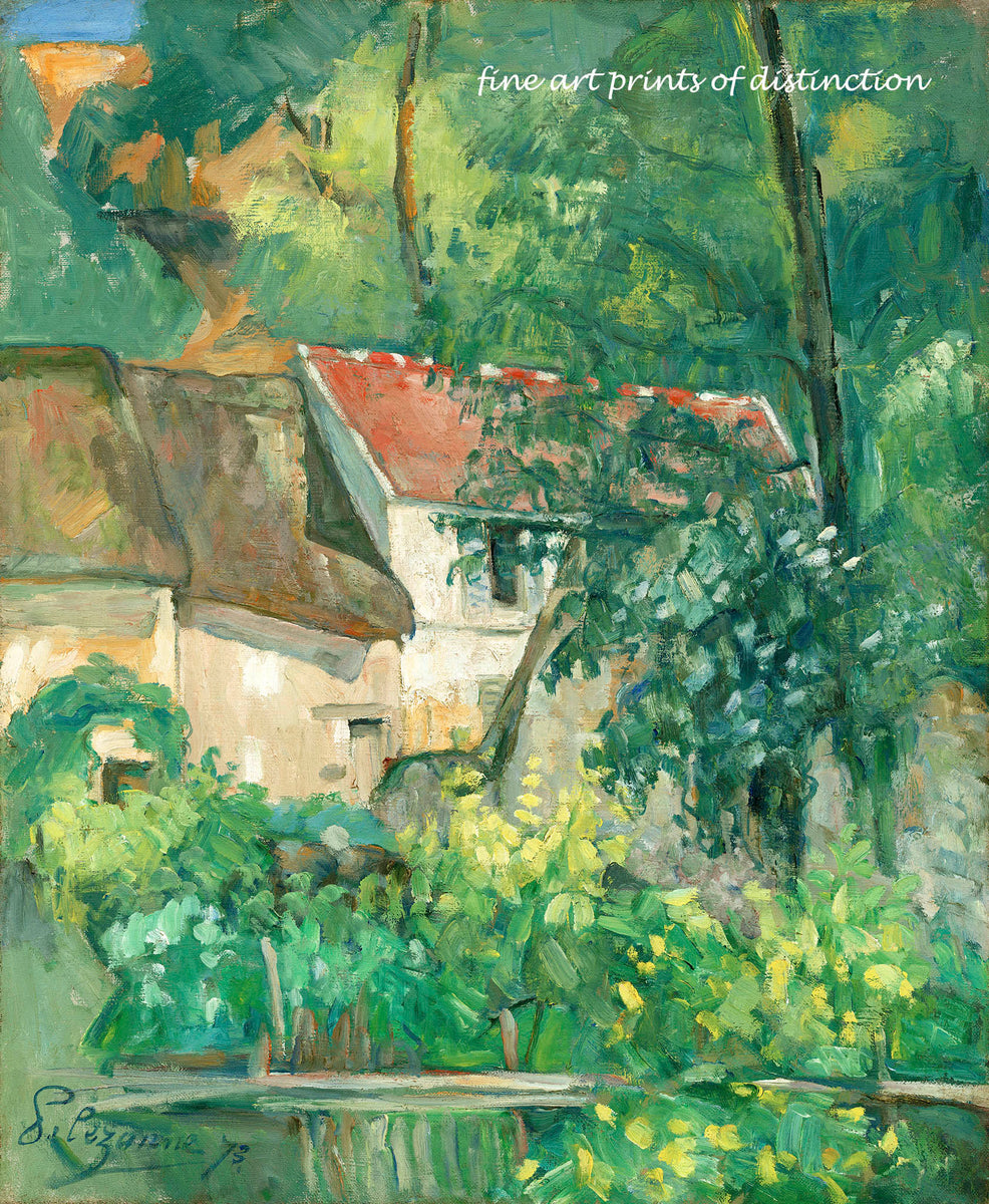 Art Print of House of Pere Lacroix painted by Paul Cezanne