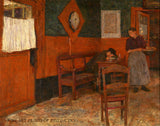 Art Print of The Red Inn painted by Belgian artist Charle Mertens in 1894