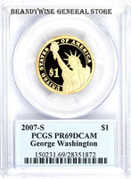2007-S George Washington Dollar PCGS Proof 69 Deep Cameo