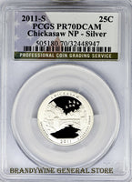 2011-S Chickasaw Silver Quarter PCGS Proof 70 Deep Cameo