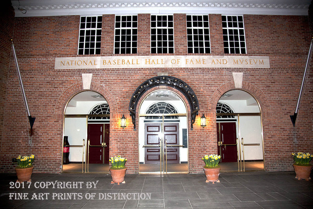 Cooperstown Baseball Hall of Fame Entrance Art Print | Brandywine