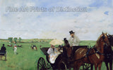 art Print of At the Races in the Country painting by Edgar Degas