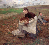 Art Print of October painting by Jules Bostien Lepage