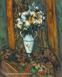archival art Print of Vase of Flowers painted by French artist Paul Cezanne
