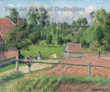 Art Print of a View from the Artist's Window by Camille Pissarro