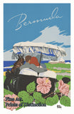 art print of a vintage Bermuda Travel Poster