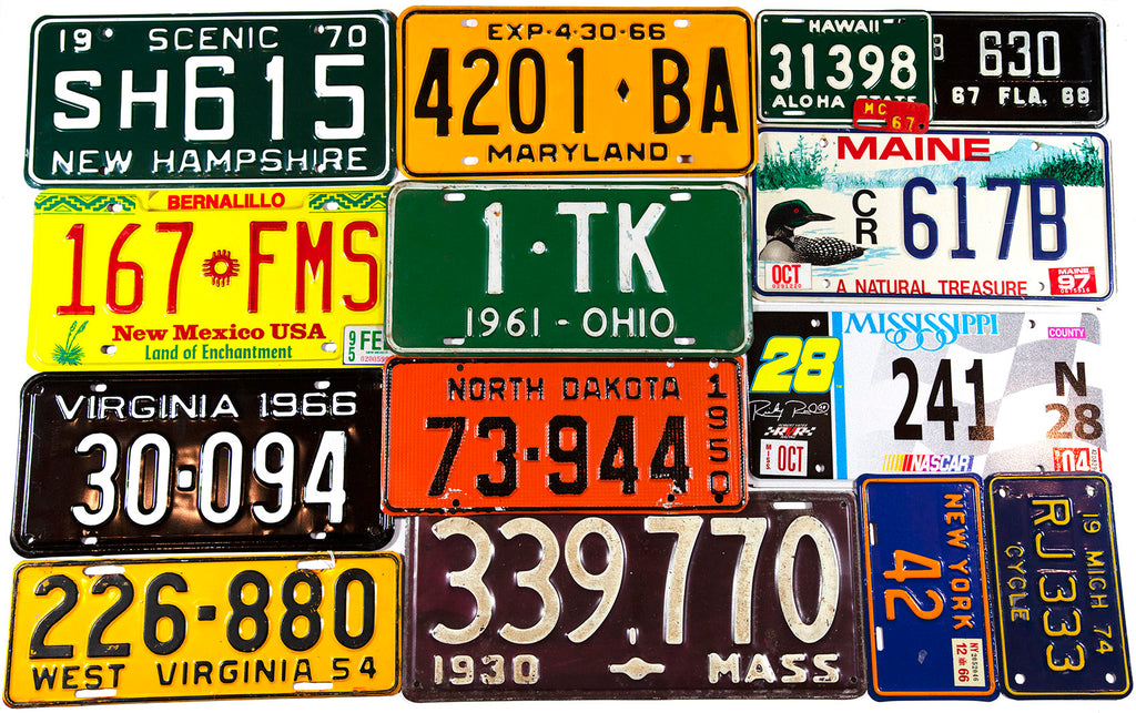 License Plates of fifty states