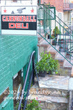 art print of Cannonball Deli and Historic Candy businesses in Harpers Ferry WV
