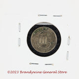 An 1852 Silver Three Cent Piece Trime in very good condition reverse side