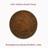 An 1894 Indian Head Penny for sale by Brandywine General Store in nice good condition