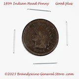 An 1894 Indian Head Penny in good plus condition for sale by Brandywine General Store