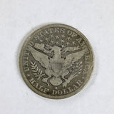 An 1894-S Barber Half dollar in good plus condition for sale by Brandywine General Store the reverse of the coin