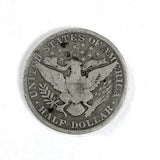 An 1898 Barber Half dollar in good plus condition for sale by Brandywine General Store reverse side of coin