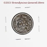 A 1901 Barber silver dime reverse of coin