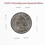 A 1902 Barber silver dime reverse side of coin