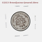 A 1903 Barber silver dime reverse side of coin