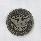 A 1903 Barber Half dollar coin in good condition for sale by Brandywine General Store reverse of coin