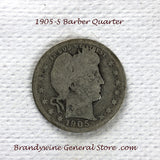 A 1905-S Barber Quarter in good condition for sale by Brandywine General Store