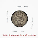 A 1910-D Barber dime in very good condition reverse side of coin