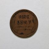 A 1910-S Lincoln Cent, a semi key coin to the series, in good plus condition reverse side of coin