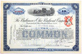 A 1914 Baltimore and Ohio Railroad company stock certificate that was issued to Deutsche Bank for sale by Brandywine General Store