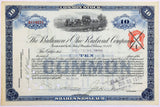 A 1914 Baltimore and Ohio Railroad company stock certificate that was issued to Deutsche Bank for sale by Brandywine General Store