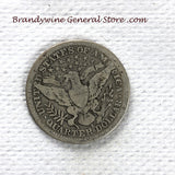 A 1915-S Barber Quarter in very good condition for sale by Brandywine General Store reverse side of coin
