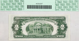 A series of 1928G two dollar legal tender note Fr #1508 for sale by Brandywine General Store certified by PCGS at 64 PPQ very choice new Reverse of bill