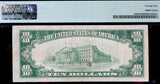 A scarce FR #1860-K 10.00 Federal Reserve Bank Note from the district of Dallas for sale by Brandywine General Store graded PMG 25 Reverse of bill