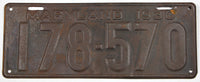 An antique 1930 Maryland Passenger Car License Plate for sale by Brandywine General Store