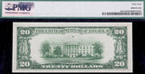 A FR #2054-D Series of 1934 twenty dollar mule note from the Federal Reserve Bank in Cleveland Ohio for sale by Brandywine General Store graded PMG 64 reverse of bill