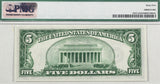 A FR #1957-G 5.00 FRN Series 1934A from the Chicago Federal Reserve Bank for sale by Brandywine General Store graded by PMG 65 reverse of bill