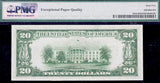 A FR #2055-B Series of 1934A FRN note graded PMG 65 EPQ from the Federal Reserve Bank of New York for sale by Brandywine General Store reverse of bill