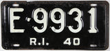 antique 1940 Rhode Island car license plate grading very good