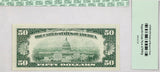 A FR #2111-D Series of 1950-D fifty dollar FRN note from the federal reserve bank of Cleveland Ohio for sale by Brandywine General Store certified PCGS 67 PPQ Superb Gem Reverse