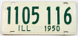 1950 illinois car license plate