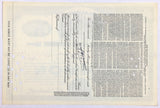 A 1951 Erie Railroad stock certificate for fifty shares of common stock in the train company reverse of document