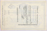 A 1952 New York Central railroad stock certificate for 100 shares in the train company for sale by Brandywine General Store reverse of the document