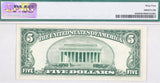 A Fr #1656 Five Dollar 1953-A series silver certificate which has been professionally certified by PMG 64 for sale by Brandywine General Store reverse of note