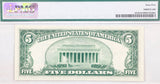A Fr #1656 Five Dollar 1953-A series silver certificate which has been professionally certified by PMG 65 for sale by Brandywine General Store reverse of note