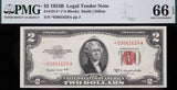 A Fr 1511* two dollar Series 1953B legal tender note for sale by Brandywine General Store in Gem Uncirculated condition