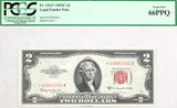A series of 1953C two dollar legal tender Fr #1512* for sale by Brandywine General Store certified by PCGS at Gem New 66 PPQ