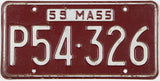 classic 1959 Massachusetts car license plate grading very good